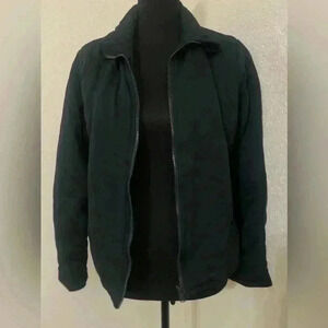 Three Dots Women's Size S Quilted Step-Hem Knit Jacket Black